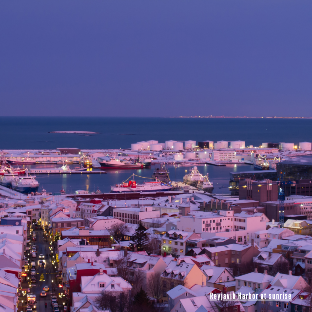 7 Extraordinary Group Travel Destinations- Reykjavik Harbour at Sunrise